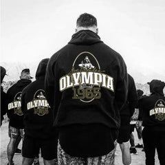 OLYMPIA Autumn and winter New Orsay Commemorative Fitness Hooded Sweatshirt Trend Olympia Casual Running Sports Tops